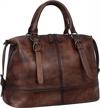 vintage leather women's shoulder bag - designer tote, top handle, crossbody satchel purses and handbags logo