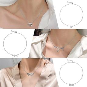 img 2 attached to 14K Gold Plated 12 Constellation Necklaces - Exquisite Zodiac Sign Jewelry For Women Girls, Perfect Birthday Gift!