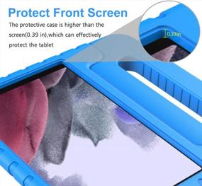 img 2 attached to BMOUO Kids Ударопрочный легкий чехол-подставка с ручкой для Samsung Galaxy Tab A7 Lite 8.7