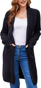 img 3 attached to Stay Cozy And Stylish With Our Women'S Fuzzy Knit Cardigans - Featuring Long Sleeves, Open Fronts, And Pockets
