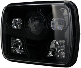 img 3 attached to Повысьте качество фар с фарами XtremeVision® 7X6 LED - ближнего/дальнего света - 4000 люмен - сертификация DOT - черные (1 пара)