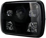 upgrade your headlights with xtremevision® 7x6" led headlights - hi/lo - 4000lm - dot approved - black (1 pair) logo