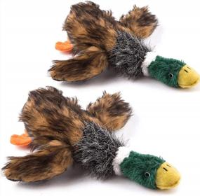 img 1 attached to Wangstar Mallard Duck Dog Toy - Squeaky, Plush And Perfect For Small To Medium Sized Dogs!