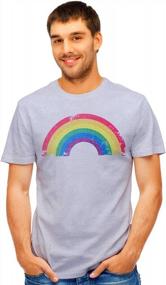 img 4 attached to Rainbow LGBT Gay Pride Graphic T-Shirt Tee - Retreez Classic Grunge