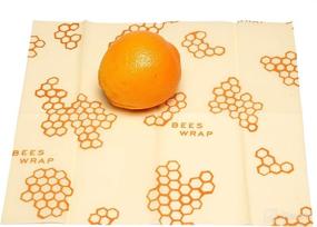 img 1 attached to 🐝 Bee's Wrap Large Single Pack: Organic Cotton Beeswax Food Wrap - Reusable, Eco-Friendly & Silicone-Free!