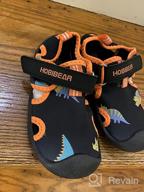 img 1 attached to 🏻 HOBIBEAR Toddler Closed Toe Aquatic Sandals for Boys: Perfect Shoes for Adventure! review by Ryan Carter