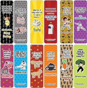 img 4 attached to Creanoso Martial Arts Jokes Bookmarks (12-Pack) - Stocking Stuffers Premium Quality Gift Ideas For Children, Teens, & Adults - Corporate Giveaways & Party Favors