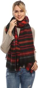 img 3 attached to Blanket Pashmina Bufandas Invierno Girlfriend Women's Accessories ~ Scarves & Wraps