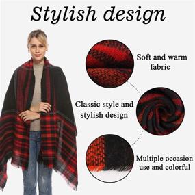 img 1 attached to Blanket Pashmina Bufandas Invierno Girlfriend Women's Accessories ~ Scarves & Wraps