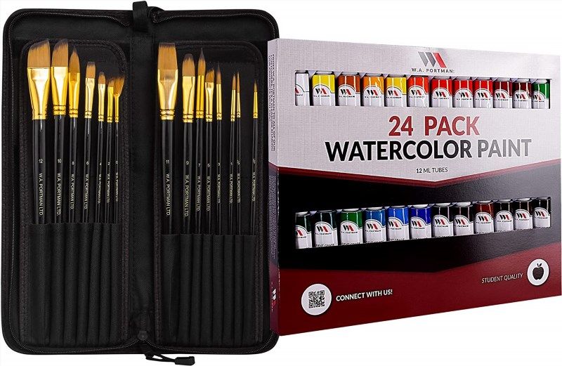 WA Portman Prima Professional Alcohol Markers Set - 60-pc Chisel and Fine  Point Dual Tip Alcohol Markers - Alcohol Marker Set - Alcohol Ink Markers