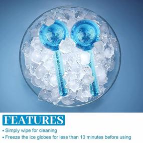 img 1 attached to Qhou Ice Globes For Facials: Cooling Facial Massager Tools To Reduce Puffiness And Tighten Skin
