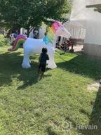 img 1 attached to Gigantic Unicorn Sprinkler For Kids - Jasonwell Inflatable Water Toy For Epic Summer Fun (XXXL) review by Serotonin Collazo