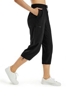 img 4 attached to Stay Comfy & Stylish On The Trails: G4Free Women'S Lightweight Hiking Capris