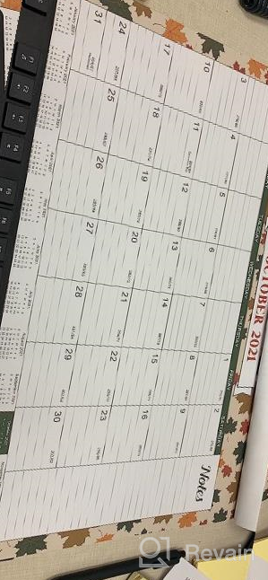 img 1 attached to Stay Organized In 2023 With Our Premium Desk Calendar - 12 Monthly Themes, Large Ruled Blocks & Durable Corner Protectors review by John Gray