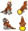 pet halloween costumes for dogs & cats - funny outfits, hoodie clothes for puppy dogs & turkey cosplay dress (m) logo