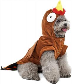 img 2 attached to Pet Halloween Costumes For Dogs & Cats - Funny Outfits, Hoodie Clothes For Puppy Dogs & Turkey Cosplay Dress (M)