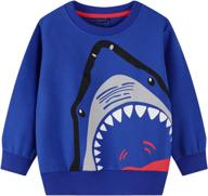 dinosaur sweatshirts: stylish cotton toddler pullover for boys via fashion hoodies & sweatshirts логотип