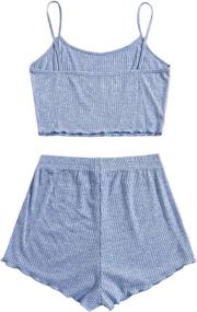 img 3 attached to SweatyRocks Womens Outfits Sleeveless Shorts Women's Clothing : Jumpsuits, Rompers & Overalls