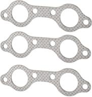 nicecnc 3pcs exhaust manifold gasket compatible with polaris rzr 800 (rzr-s логотип