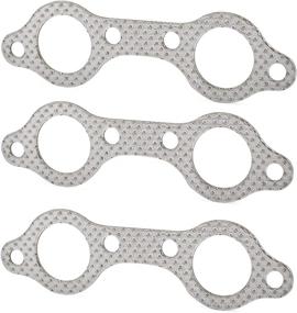 img 4 attached to NICECNC 3PCS Exhaust Manifold Gasket Compatible With Polaris RZR 800 (RZR-S