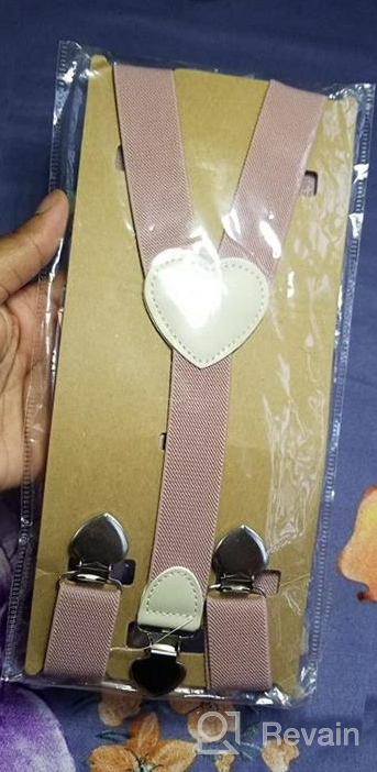img 1 attached to 💖 YJDS Cute Heart Leather Suspenders: Stylish Boys' Accessories for a Trendy Look review by Ben Olson