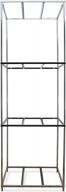 heavy-duty 3-cube wheel display rack by topline products: showroom fixture with 200lbs capacity for wheels up to 20" in chrome finish, 23"w x 70.5"h x 23"d logo
