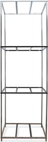 img 4 attached to Heavy-Duty 3-Cube Wheel Display Rack By Topline Products: Showroom Fixture With 200LBS Capacity For Wheels Up To 20" In Chrome Finish, 23"W X 70.5"H X 23"D