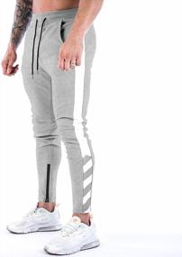 img 2 attached to Men'S Sweatpants By WATERWANG - Tapered Joggers With Pockets For Running & Jogging