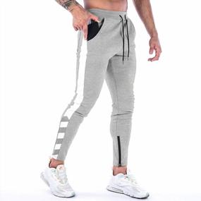 img 4 attached to Men'S Sweatpants By WATERWANG - Tapered Joggers With Pockets For Running & Jogging