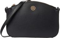 anne klein triple crossbody black women's handbags & wallets - crossbody bags logo