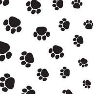 puppy print tissue paper wrapping logo