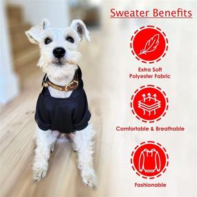 img 3 attached to 🐾 SoSoCute Dog Cat Sweater: Loved Printed Cozy Hoodie Pet Clothes for Small Medium Pets (Small) - Soft and Stylish Sweatshirt