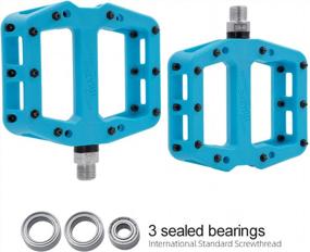 img 3 attached to Experience Smooth Riding With MZYRH Mountain Bike Pedals: Lightweight, Non-Slip, And Durable