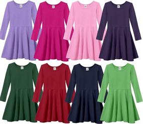 img 3 attached to 👗 Cotton Twirly Dresses for Girls - City Threads Clothing