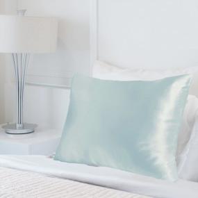 img 4 attached to Experience The Ultimate Comfort And Health Benefits With MYK Pure Natural Mulberry Silk Pillowcase, 25 Momme - Light Blue, Queen Size