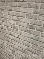 img 1 attached to Peel And Stick Grey And White Brick Wallpaper - 24" X 120" Removable Self-Adhesive Backsplash For Kitchen And Living Room By Yancorp review by Tim Beckett