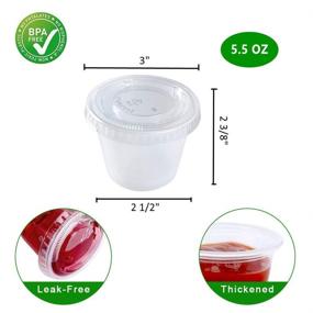 img 3 attached to 200Sets 5 5Oz Disposable Condiment Medicine Containers