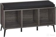 🌲 dark weathered woodgrain riverridge storage bench логотип