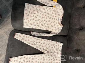 img 7 attached to Очаровательный пижамный комплект с цветочным узором для мальчиков и девочек: AVAUMA Baby 6M-7T Хлопковая пижама с оборками