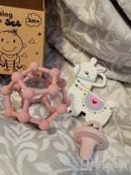 img 1 attached to Sensory And Teething Toys For Babies Aged 0-6 Months And 6-12 Months - Easy-To-Hold Silicone Teethers And Pacifiers With Geometric Designs For Optimal Relief review by Rudolph Mceachern