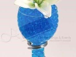 img 2 attached to 💙 JellyBeadZ Brand - 8oz Heat Sealed Bag - Water Pearls Gel Beads - Perfect for Wedding & Event Centerpieces - Blue