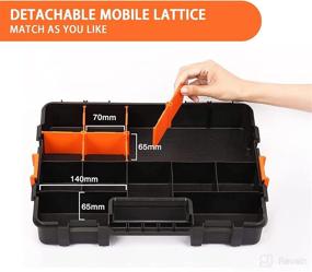 img 2 attached to Organizer Customizable Removable Excellent 34 Compartment Black