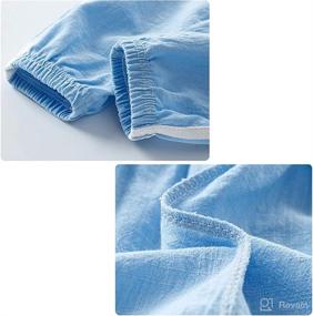 img 2 attached to 👶 Adorable and Comfy PURMUME Baby Long Bloomers: Casual Slub Cotton Pants for Boys and Girls 18M-8T