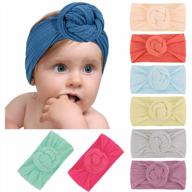 🎀 милые ободки с бантами для девочек: мягкие нейлоновые орешки для новорожденных, малышек и малышек-дошкольников. логотип