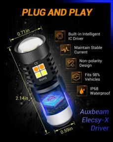 img 1 attached to Auxbeam 1157 LED Bulbs: 300% Brighter Dual Color Bulbs For Car DRL And Turn Signal Lights