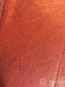 img 3 attached to Men's Leather Checkbook Cover: High Marshal Wallet Accessory for Card Cases and Money Organizers