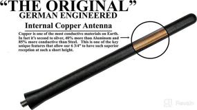 img 3 attached to 🚗 AntennaMastsRus 6 3/4 Inch - Compatible with BMW i3 (2014-2020) - Car Wash Proof Short Rubber Antenna - Premium Reception - German Engineered