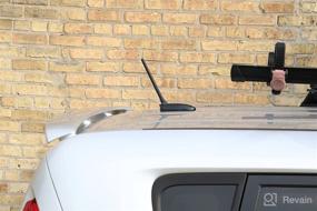 img 1 attached to 🚗 AntennaMastsRus 6 3/4 Inch - Compatible with BMW i3 (2014-2020) - Car Wash Proof Short Rubber Antenna - Premium Reception - German Engineered