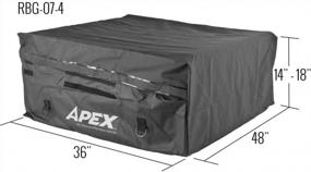 img 1 attached to 48"L X 36"W X 14-18"H Waterproof Expandable Roof Cargo Bag - Keep Your Gear Safe & Dry!
