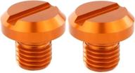 🔶 enhance aesthetic appeal: xitomer aftermarket mirror hole plugs in vibrant orange логотип